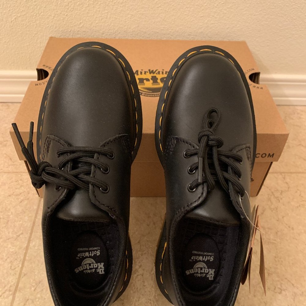 Dr. Martens 1461 Slip Resistant Black Leather Oxford Shoes Sz: Men's 5 Women's 6